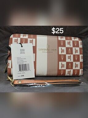 London Fog Adalia Signature Zip Around Wallet